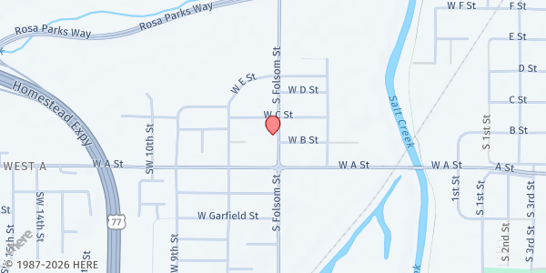 Map showing Lincoln Fresh at Willard Community Center at 1245 South Folsom Street, Lincoln, NE