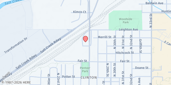 Map showing Matt Talbot Kitchen & Outreach at 2121 N 27th St, Lincoln, NE