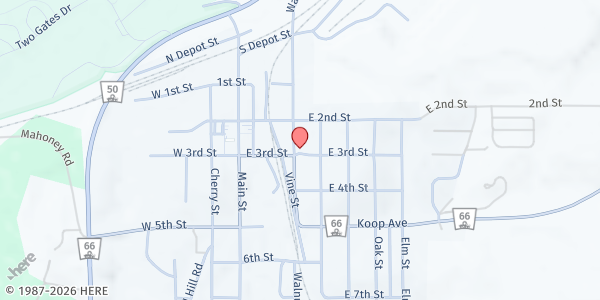 Map showing First United Methodist Church at 222 Walnut St, Louisville, NE