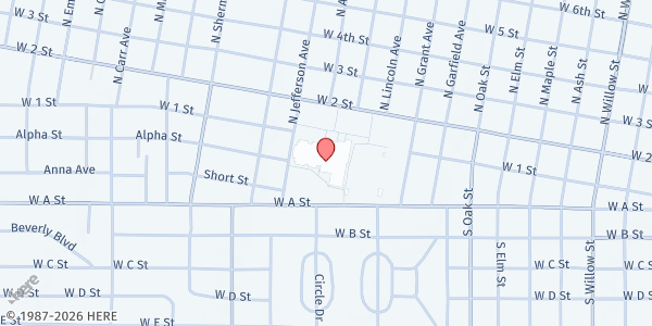 Map showing North Platte High School Mobile Pantry at 1220 W. 2nd St, North Platte, NE