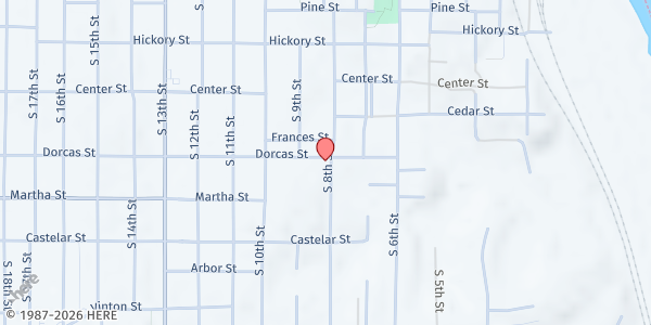 Map showing Blue Valley Community Action, Inc. at 825 Dorcas St, Omaha, NE