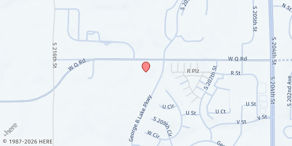 Map showing Horizon High School Pantry at 5300 George B. Lake Pkwy, Omaha, NE