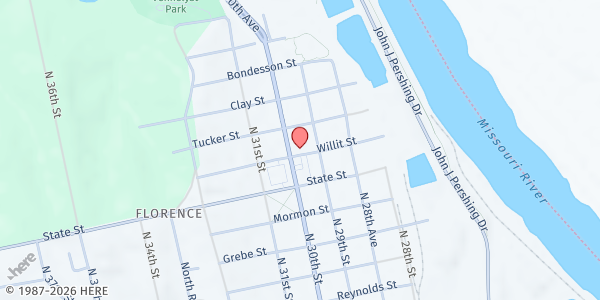 Map showing No More Empty Pots Food Hub at 8501 N 30th St, Omaha, NE