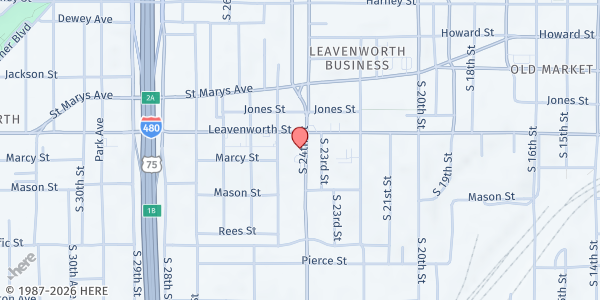 Map showing Together, Inc (Omaha Location) at 812 S 24th St, Omaha, NE
