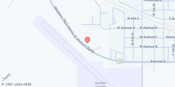 Map showing Oshkosh Wesleyan Church at 17760 US-26, Oshkosh, NE