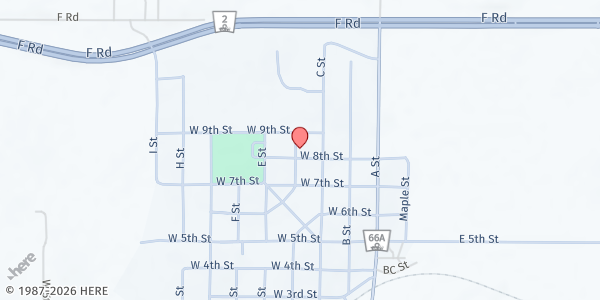 Map showing Saint Leo the Great Catholic Church Hall - Palmyra at 830 D St, Palmyra, NE