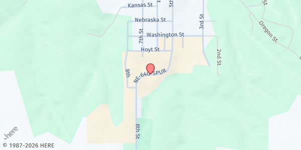 Map showing Food Bank of Lincoln at Peru State College – AWAC Building (Al Wheeler Activity Center) at 1433 5th St., Peru, NE