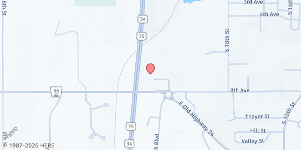 Map showing Plattsmouth Bible Church Mobile at 2400 8th Ave, Plattsmouth, NE