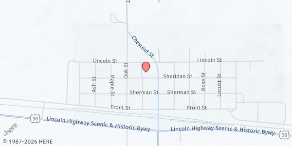 Map showing United Methodist Church at 904 Sheridan St, Potter, NE