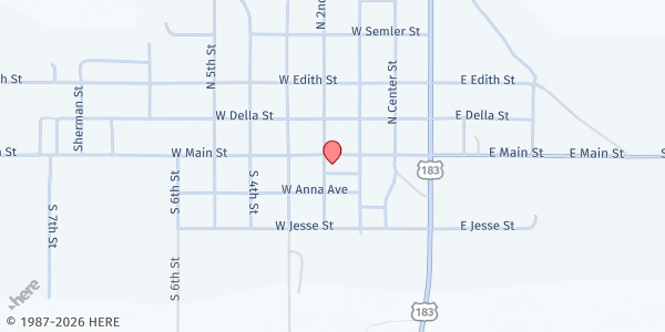 Map showing Sargent Community Building at 314 W Main St, Sargent, NE