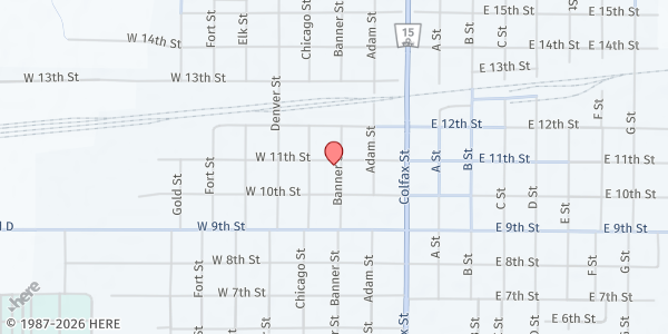 Map showing St Mary's Catholic Church at 308 W 10th St, Schuyler, NE