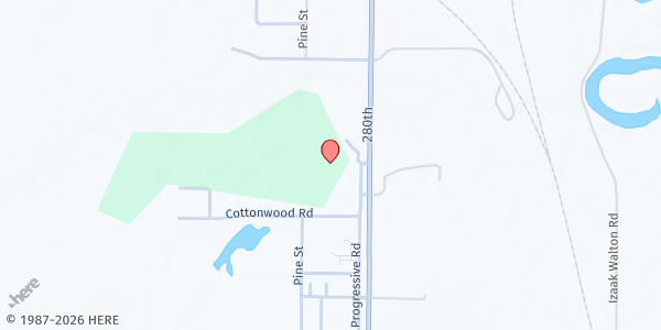 Map showing Hillcrest Evangelical Free Church at 2433 Progressive Rd, Seward, NE