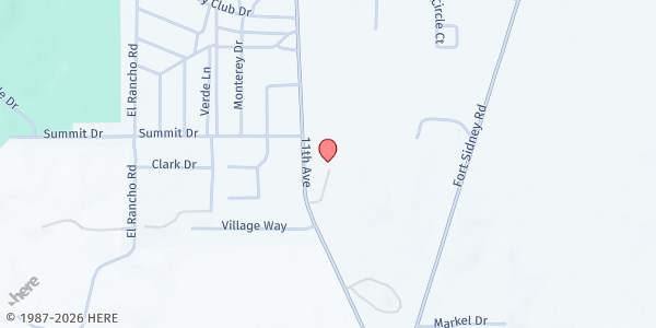 Map showing Evangelical Free Church at 2763 11th Ave, Sidney, NE