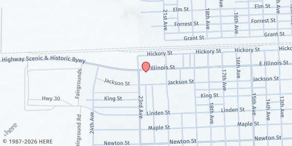 Map showing Panhandle Community Services at 2241 Illinois St, Sidney, NE