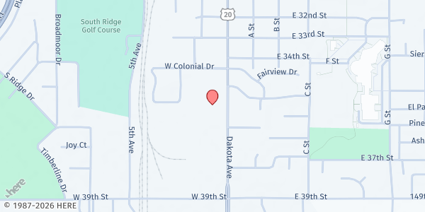 Map showing First Lutheran Church - Food Pantry at 3601 Dakota Ave, South Sioux City, NE