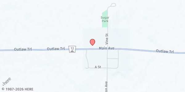Map showing Grace Lutheran Church at 44489 NE-12, Springview, NE