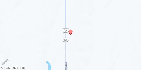 Map showing Salem Lutheran Church at 936 NE-14, Superior, NE