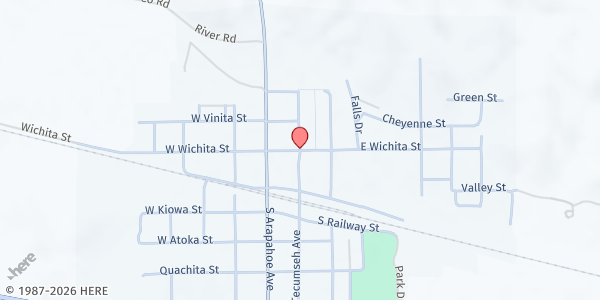 Map showing Church of the Nazarene at , Wauneta, NE
