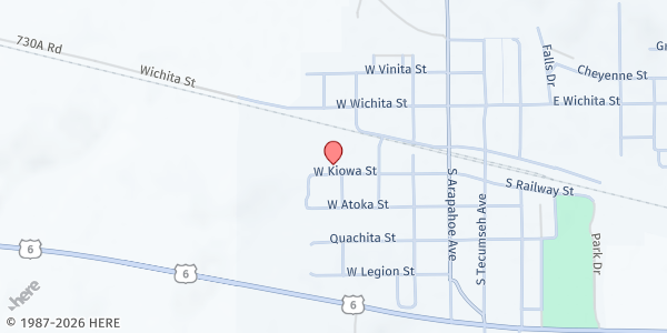 Map showing Immanuel Missionary Church at 512 W Kiowa St, Wauneta, NE