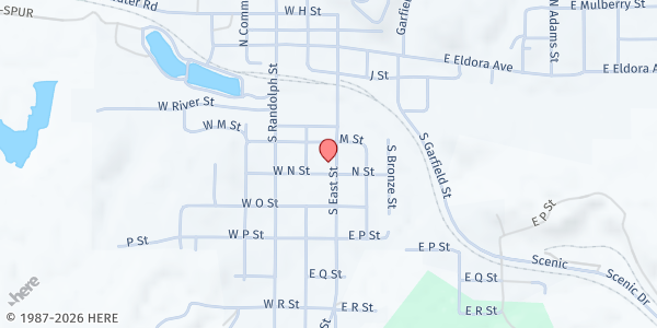 Map showing Faith Missionary Church at , Weeping Water, NE