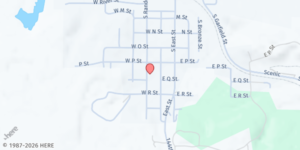 Map showing St Paul Lutheran Church at 607 S Randolph St, Weeping Water, NE