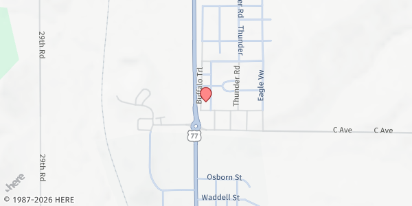 Map showing Nee-shoch-ha-chee Community Development Corporation - Food Distribution Center at , Winnebago, NE