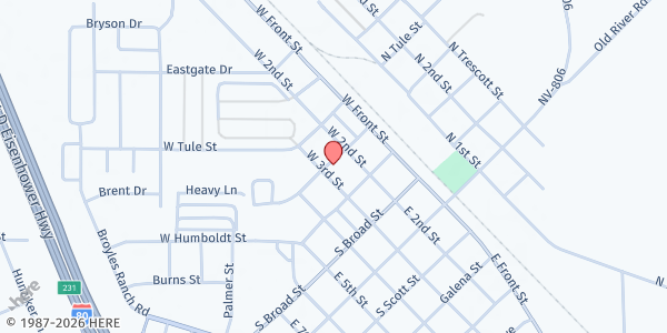 Map showing Battle Mountain WIC at 370 S Mountain St, Battle Mountain, NV