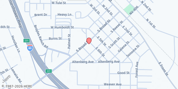 Map showing Family Resource Center - Battle Mountain at 470 S Broad St, Battle Mountain, NV