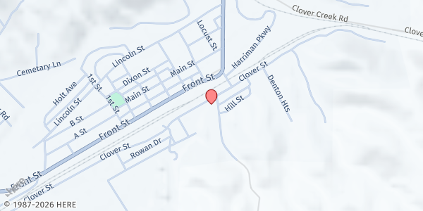 Map showing Caliente Senior Citizens, Inc. at 100 Depot Ave., Caliente, NV