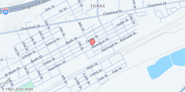Map showing Carlin Cupboard at 802 Hamolton St, Carlin, NV