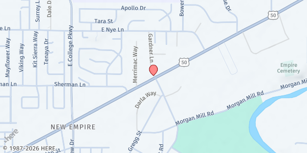 Map showing Computer Corps at 4630 US Highway 50 E, Carson City, NV