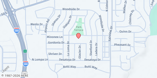 Map showing Empire Elementary School - Mobile Harvest at 1260 Monte Rosa Dr, Carson City, NV
