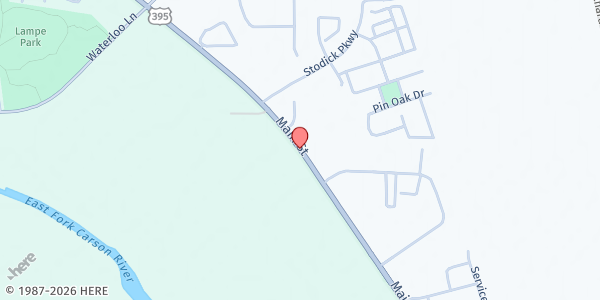 Map showing Fountainhead Foursquare Church at 3690 U.S. Hwy. 395, Carson City, NV