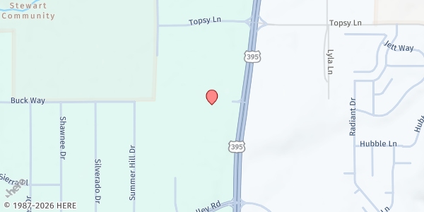 Map showing Shine – A Jesus Church at 3690 N. Hwy 395, Carson City, NV