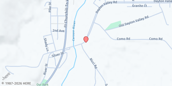 Map showing Healthy Communities Coalition at 209 Dayton Valley Rd, Dayton, NV