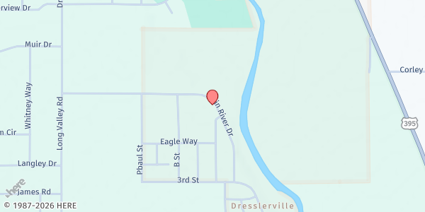 Map showing Dresslerville Community Gym at 1585 Watasheamu Rd, Dresslerville, NV