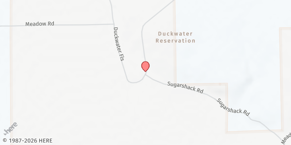 Map showing Duckwater Church-Inter-Tribal Council of Nevada at 509 Duckwater Falls, Duckwater, NV