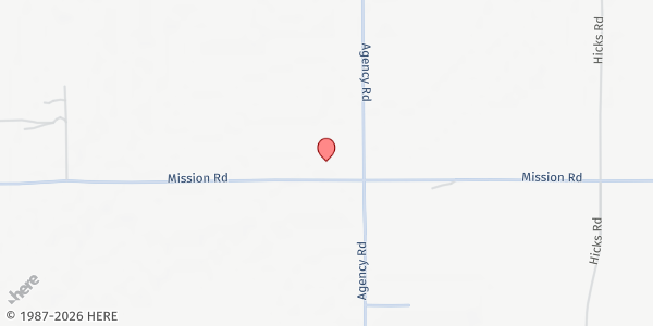 Map showing Community Learning Center at 8955 Mission Road, Fallon, NV