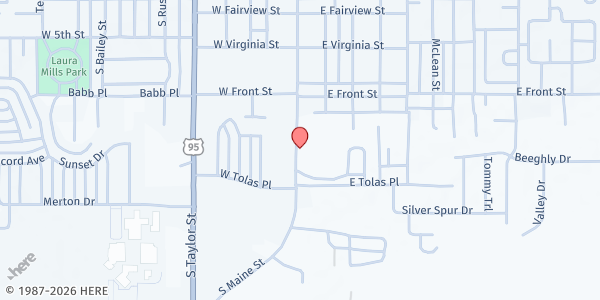 Map showing William N Pennington Life Center at 952 S Maine St, Fallon, NV