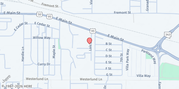 Map showing Fernley Senior Center at 105 Lois Ln., Fernley, NV