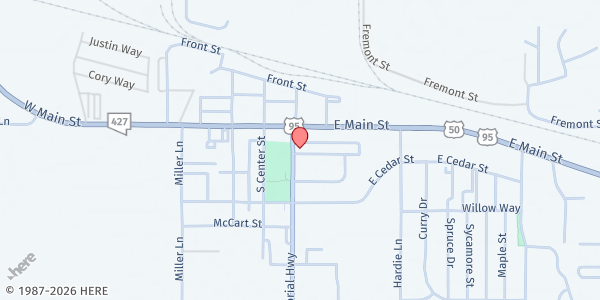 Map showing Living Faith Christian Fellowship - Main Location at 110 S Center St., Fernley, NV