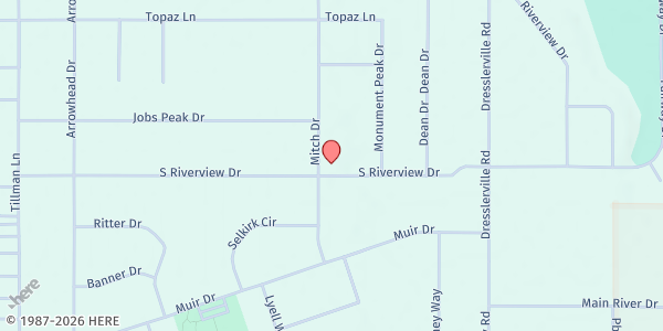 Map showing FISH Ranchos Family Services - Gardnerville at 921 Mitch Dr, Gardnerville, NV