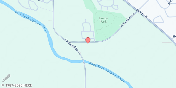Map showing Gardnerville at 1255 Waterloo Ln, Gardnerville, NV