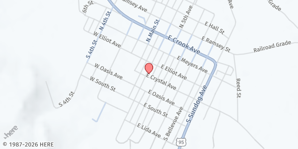 Map showing The Little Church in Goldfield at Goldfield, Goldfield, NV