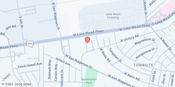 Map showing Giving Life Ministries at 416 Perlite Way, Henderson, NV