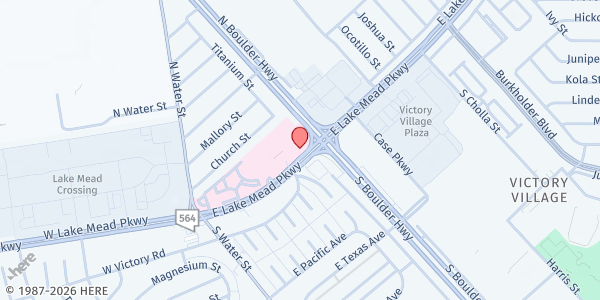 Map showing Helping Hands of Henderson at 98 E Lake Mead Pkwy., Henderson, NV