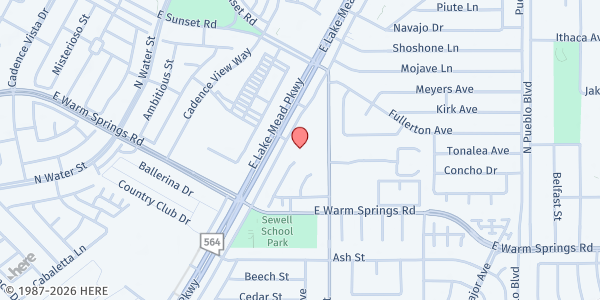 Map showing Salvation Army Henderson at 830 E Lake Mead Pkwy, Henderson, NV