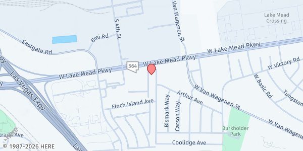 Map showing Serving Our Kids Foundation - Henderson at 121 Industrial Park Rd Suite 110, Henderson, NV