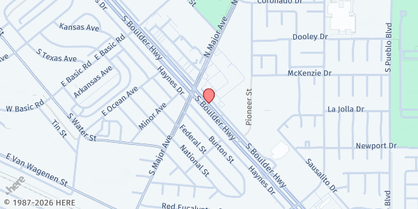 Map showing Society of St. Vincent de Paul at 772 S. Boulder Hwy., Henderson, NV