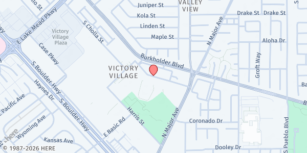 Map showing Three Square Food Bank at Acelero Henderson at 180 Westminister Way, Henderson, NV